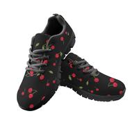 Amzbeauty Chaussures de course à pied, marche, tennis, loisirs, gym, athlétisme, fitness, sport, chaussures confortables pour le travail en plein air, Sweet Cherry Leaf, 40 2/3 EU
