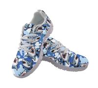 Amzbeauty Chaussures de course pour femme, Camouflage requin, 36 EU | Baskets athlétiques pour femme en maille respirante légères et antidérapantes pour le tennis, l'entraînement, la gym