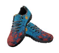 Amzbeauty Chaussures de course pour homme - Chaussures de sport - Chaussures de marche - Légères et respirantes - Tennis - Entraînement, Art Feuille d'automne, 42 2/3 EU