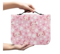 Amzbeauty Housse de bible en cuir pour homme et femme avec poignée de transport, cadeau chrétien, tête de mort tournesol