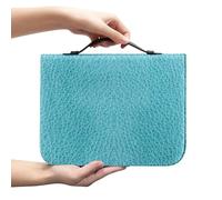 Amzbeauty Housse de bible pour homme et femme en cuir synthétique - Sac fourre-tout pour livres - Accessoires imprimés cadeaux chrétiens