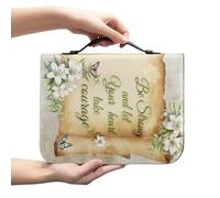Amzbeauty Housses de bible pour homme et femme en cuir synthétique - Sac fourre-tout pour livre - Accessoires - Cadeaux chrétiens - Imprimé « I Can Do All Things »