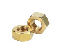 AMZBNEIDI Assortiment d'écrous hexagonaux, Écrous hexagonaux à Six pans Creux for vis M1.4-M20, en Laiton et cuivre, Lot de 5/10/50/100 pièces(M16 (1pc))