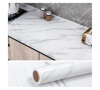 AMZBNEIDI Autocollant Anti-Graisse, Petit Pain Auto-adhésif de Papier Peint de marbre de Vinyle de Preuve d'huile for des Tailles Multiples de Mur de Cuisine(80cmx3m)