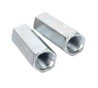 AMZBNEIDI Écrous d'accouplement hexagonaux, Écrous filetés de couplage hexagonaux galvanisés M6 à M20, Paquet de 5 pièces(1pcs,M12x50)