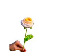 AMZBNEIDI Handmade Knitted Artificial Flower, Bouquet de Fleurs de Simulation au Crochet, for décoration de Maison, Laine tricotée à la Main, tissée Multicolore, 40cm(D,1PCS)