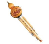 AMZBNEIDI Instrument de Musique Hulusi, Hulusi Musical Instrument with Storage Bag C BB Keys Golden