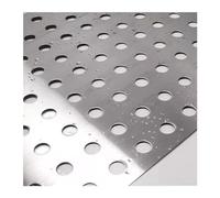 AMZBNEIDI Panneau de Balcon perforé en Acier Inoxydable 304 | Tailles multiples argentées for panneau étanche décoratif de fenêtre de rail de balcon(39.37x19.69in/100x50CM)