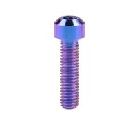 AMZBNEIDI Vis à tête bombée Vis à tête cylindrique Boulons, Jeu de vis Boulon en Titane M8 x 10 15 20 25 30 35 40 45 50mm T40 for rénovation de Voiture et Moto(Bluish Violet,25MM-M8)