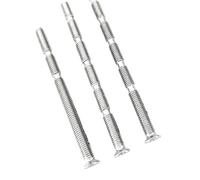 AMZBNEIDI Vis et Douilles de Fixation de poignée de Porte, Boulons de Fixation de poignée de Porte Vis de Connexion sécables et découpables(65mm-Nickel)