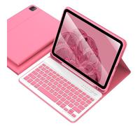 aMZCaSE Étui avec clavier pour iPad Air 11" (M3/M2, 2025/2024), iPad Pro 11" Air 5e 4e génération, étui folio amovible pour Pro 11 (4e/3e/2e/1ère), (rouge pastèque)