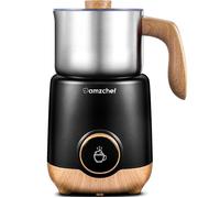 AMZCHEF 8 EN 1 Mousseur à Lait Multifonctionnel 550 Watts, Chauffe Lait Avec Tasse en Fendue de 600 ml pour Lait Chaud et Froid,
