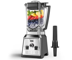 AMZCHEF Blender Professionnel 2000W, Mixeur Puissant 2L, 8 Vitesses & 4 Programmes, Blender Smoothie et Glace Pilée, 25000 Tr/min, 8 Lames Inox, Sans BPA pour Fruits Congelés et Cuisine