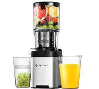 AMZCHEF Extracteur de Jus à Froid, Goulotte d'Alimentation de 160 mm