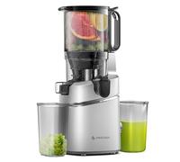 AMZCHEF Extracteur de jus automatique tout-en-un de 250 W, ouverture de 135 mm et extracteur de jus de 1,8 l pour fruits et légumes, sans BPA, centrifugeuse lente Vainqueur du test avec triple filtre