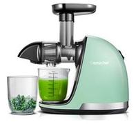 Extracteur de Jus de Fruits et Légumes Sans BPA Slow Juicer Presse à Froid Machine/Vert
