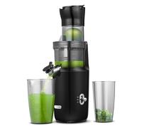AMZCHEF Extracteur De Jus Pour Fruits Entiers 80MM - Centrifugeuse Sans BPA 200W - Avec Tarière Améliorée, Filtre Double Couche, Moteur Silencieux - Noir