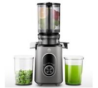 AMZCHEF Extracteur jus,Ouverture de 110 mm Extracteur de jus avec triple Filtre,Extracteur de jus 150W à pression lente et à froid