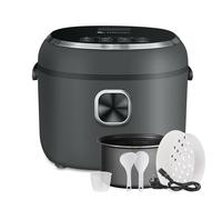 AMZCHEF Mini Cuiseur de Riz 2L Multifonctionnel pour 1-4 Personnes, Rice Cooker de Riz 400W, 7 Fonctions de Cuisson, Panier Vapeur, Préréglage et Maintien au Chaud, Pot Intérieur Antiadhésif