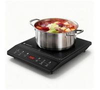 AMZCHEF Plaque Induction Portable 20 Réglages de Rempérature et de Puissance Minuterie Efficacité Énergétique 96%