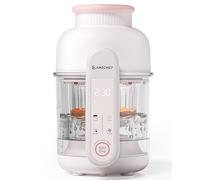 AMZCHEF Robot Cuiseur Mixeur 6-en-1 pour bébéavec panier vapeur - Préparateur repas bébé 350 ml, mixeur & cuiseur vapeur avec sélection d’âge, programmes minutés, compatible lave-vaisselle, sans BPA