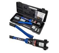 AMZCNC Hydraulische Crimpzange 16 Tonnen - Hochleistungs-Kabelschuhzange mit 13 Paar Matrizen für 8-300 mm² Kabel, Ideal für Elektroinstallationen