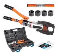 AMZCNC Outil de sertissage hydraulique professionnel avec mâchoires de sertissage, contour TH 16-20-26-32 Jeu d'outils de sertissage, pour tube composite avec raccords de contour TH.