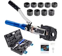 AMZCNC Pince à sertir professionnelle avec contour en V et TH - Pour tube en cuivre, tube en acier inoxydable, tuyaux en acier inoxydable et tuyaux composites V12 V15 V18 V22 V28 TH16 TH20 TH26 TH32