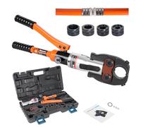 AMZCNC Pince à sertir professionnelle, outil de sertissage hydraulique avec mâchoires de sertissage, contour en U 16-20-25-32 Jeu d'outils de sertissage, pour tube composite avec raccords en U.