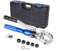 AMZCNC - Pince à sertir professionnelle - Profil V 12, 15, 18, 22, 28 - Pour tube en cuivre, en acier carbone et en acier inoxydable - Inserts de mâchoires V12, V15, V18, V22, V28 avec