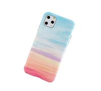AMZER Coque Compatible avec iPhone 11 (6.1 pouces) Slim Glossy Design HD Rainbow