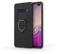 Amzer Coque de Protection Hybride Robuste avec Anneau magnétique pour Samsung Galaxy S10 Plus - Noir