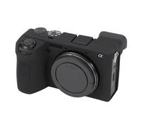 AMZER Lychee Texture Coque pour Sony ILCE-6700 A6700 Appareil Photo Numérique, Anti-Rayures Soft Silicone Housing Protective Cover Protective Skin (Noir)