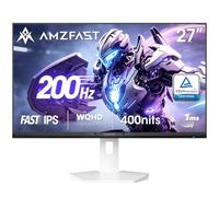 Amzfast Écran PC Gamer 27 Pouces 200Hz/QHD Moniteur 2560x1440, Fast IPS, 1ms MPRT, 95% DCI-P3, 130% sRGB, Anti-Lumière Bleue, HDR400, Adaptive Sync, VESA 100x100, HDMI 2.0x2/DP 1.4x2,-AMZG27F6Q