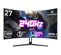 Amzfast Ecran PC Gamer Incurvé 27 Pouces - 240Hz, FHD 1920x1080, 1ms MPRT, sRGB 130%, Anti-Lumière Bleue, HDR, Adaptive Sync, HDMI 2.0/DP 1.4, VESA 100x100, AMZG27C1Pro