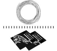 AMZfishing® Bas de ligne en acier 3 m 7 x 7 avec double manchons à sertir | Pêche au brochet | Émerillons de pêche | Accessoires de pêche | Bas de ligne en acier | Bas de ligne | Émerillon de pêche