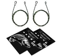 AMZfishing® Leadcore Leadcore Leader 60 cm dans différentes options | ligne de ligne pour pêche à la carpe | Accessoires de pêche (#Multiclip)