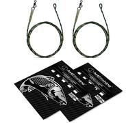 AMZfishing® Leadcore Leader, 60 cm, disponible en différentes options, pour la pêche à la carpe, accessoires de pêche à la carpe, accessoires de pêche (#Drop Off Swivel)