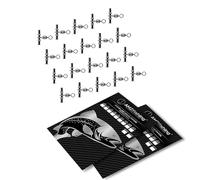 AMZfishing Lot de 20 émerillons de ligne croisée | Émerillons croisés | Accessoires de pêche | Assortiment de tourbillons | Émerillons de pêche (20 pièces, c : #2 (40 kg))