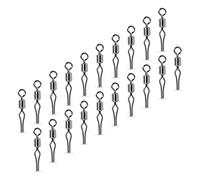 AMZfishing® Lot de 20 émerillons de pêche Drop-Shot | Émerillons de pêche | Tourbillons Drop Shot | Jeu de tourbillons de pêche | Lot de 40, 10 émerillons de pêche