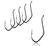 AMZfishing® Lot de 5 hameçons Catfish Power Laser 3 x | Hameçon de poisson-chat | Hameçon de pêche prédateur | Hameçon de pêche pointu | Hameçon Catfish (5, f : #8/0)