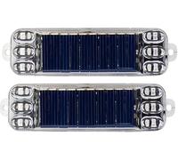 AMZFRRSM Lumière Stroboscopique LED pour Triumph Tiger 660/ Sport | 4Pcs Feu Clignotant Sans Fil Feu d’Avertissement Solaire LED Rouge Bleu, Lampe Stroboscopique Anti Collision Étanche Sans