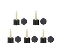 AMZH Clou Talon - 5 Paires TPU Rond Embouts à Talon - Résistant à l'usure, antidérapant, Confortable à Marcher - Protège-Talon pour Chaussures à Talons Hauts Black 1.8 * 0.8cm