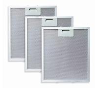 Amzinpure Hotte aspirante 320 x 260 mm, filtre à graisse métallique en aluminium, compatible avec les hottes Ariston Belling Candy Hoover et Hotpoint (argent, lot de 3)