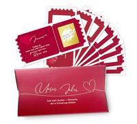 AmzLinkal Lot de 12 cartes à gratter pour faire soi-même, coupons surprise pour rendez-vous en couple, cadeau d'anniversaire personnalisé, cadeau d'anniversaire, idée cadeau romantique à faire