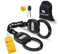 AMZLOCK Antivol Trottinette Électrique, Cadenas Velo Hautement Sécurisé, Idéal pour Trotinette Electrique/Velo/Moto, Menotte Antivol À Code 4 Chiffres, Longueur de 65CM