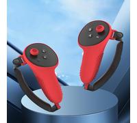 AMZLORD 1 paire de housses de protection en silicone pour contrôleurs, poignées antidérapantes, panneau gauche + droit avec sangle réglable, anti-chute pour accessoires Meta Quest 3 VR