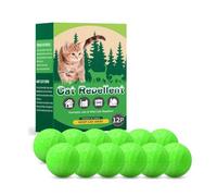 AMZLORD 12 Pack Cat dissuader extérieur intérieur nature naturel de menthe poivrée dissuader la balle de balle répulsive Gardez les chats hors de la pelouse jardin
