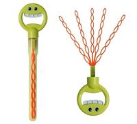 AMZLORD 32 Trou Souriant Face Bubble Wand Bubble Stick Bulle Blow Blower for (Green)