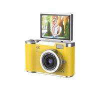 AMZLORD 4K Camera numérique 48MP Portable CCD Came Camis 8X Zoom Video Recorder Gift (Yellow)